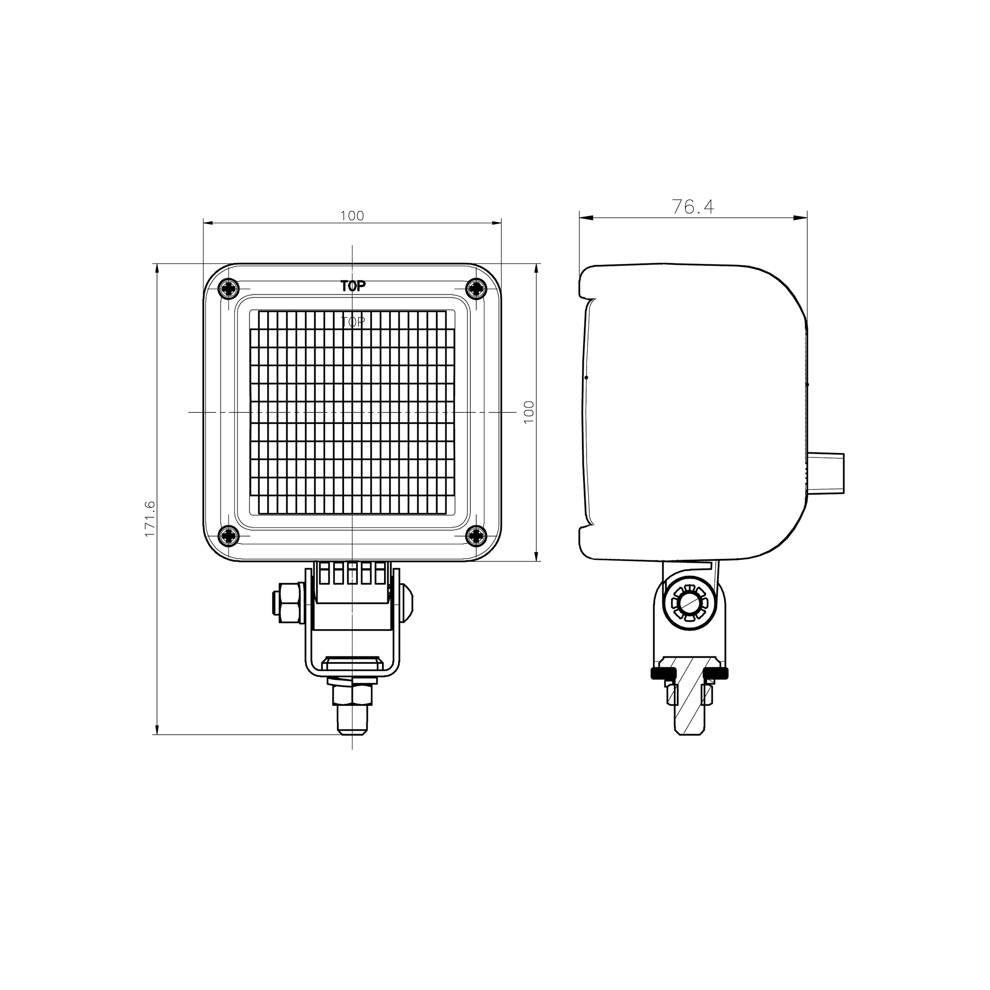 RCV9586 Halogen Work Light tech spec